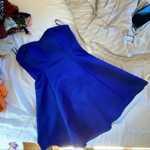 Royal blue strapless dress perfect condition